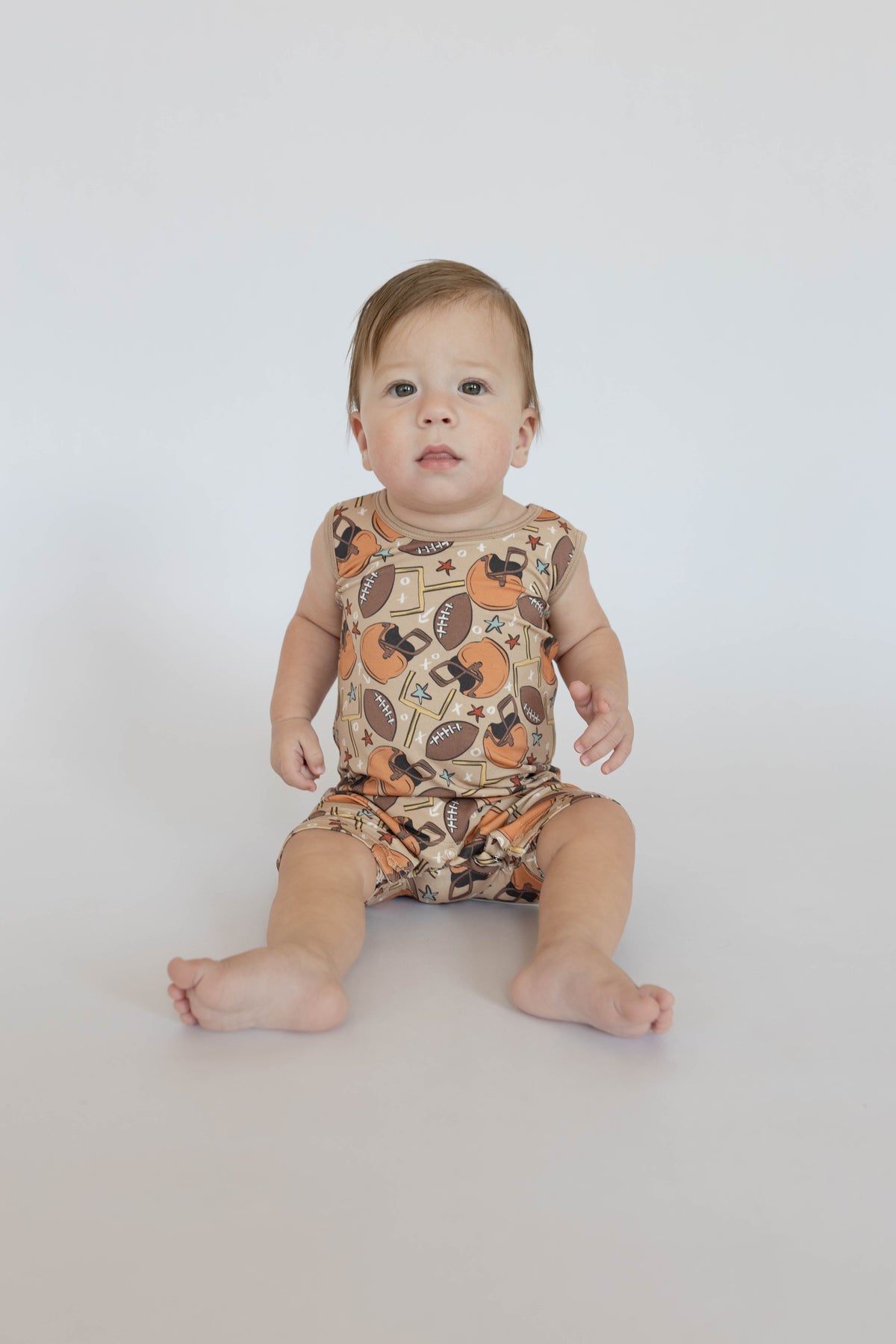 Football Shorty Tank Romper