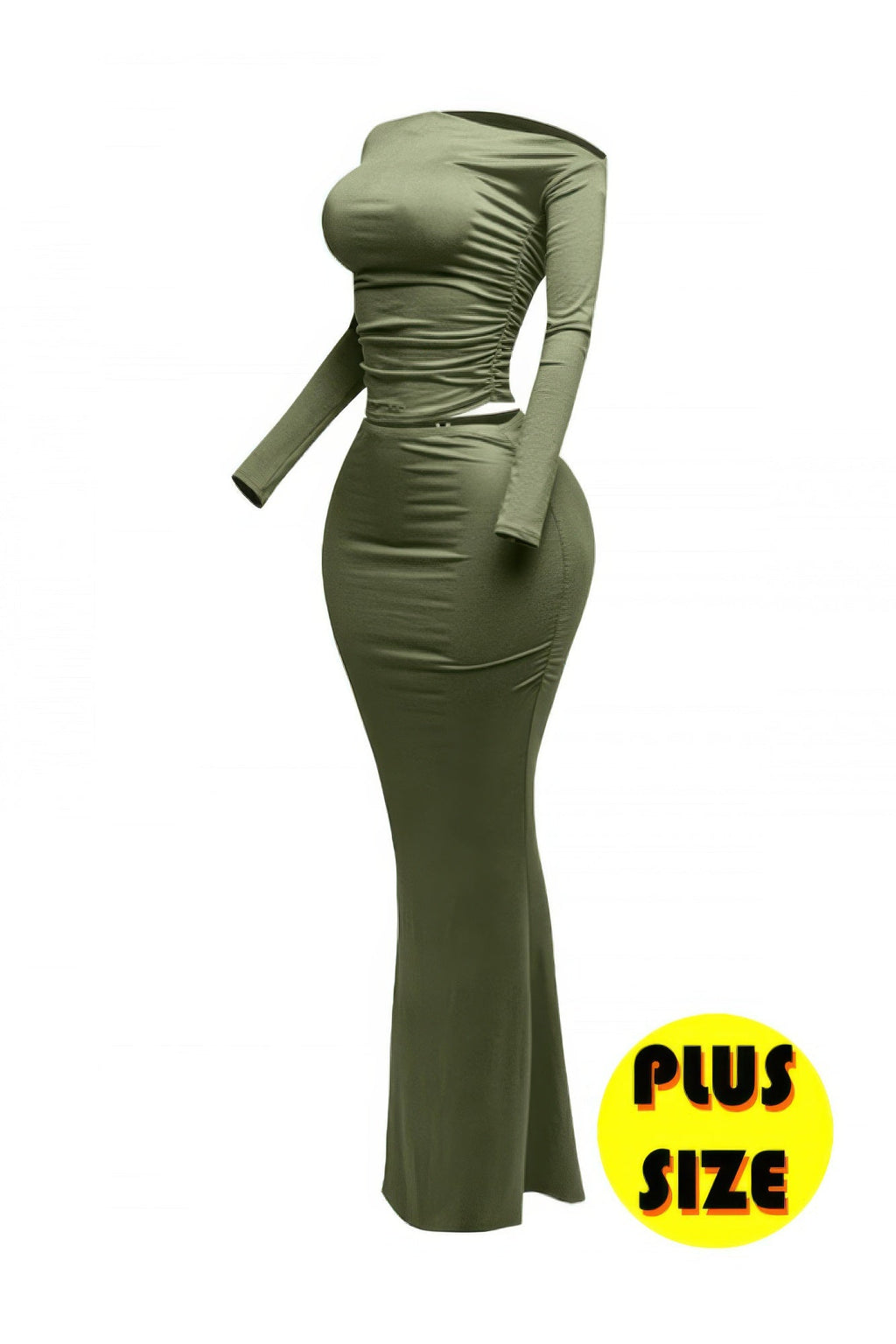 One Side Off Shoulder Top & Skirt Set