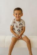 Steamboat Willie Boy's 2 piece shorty PJ's