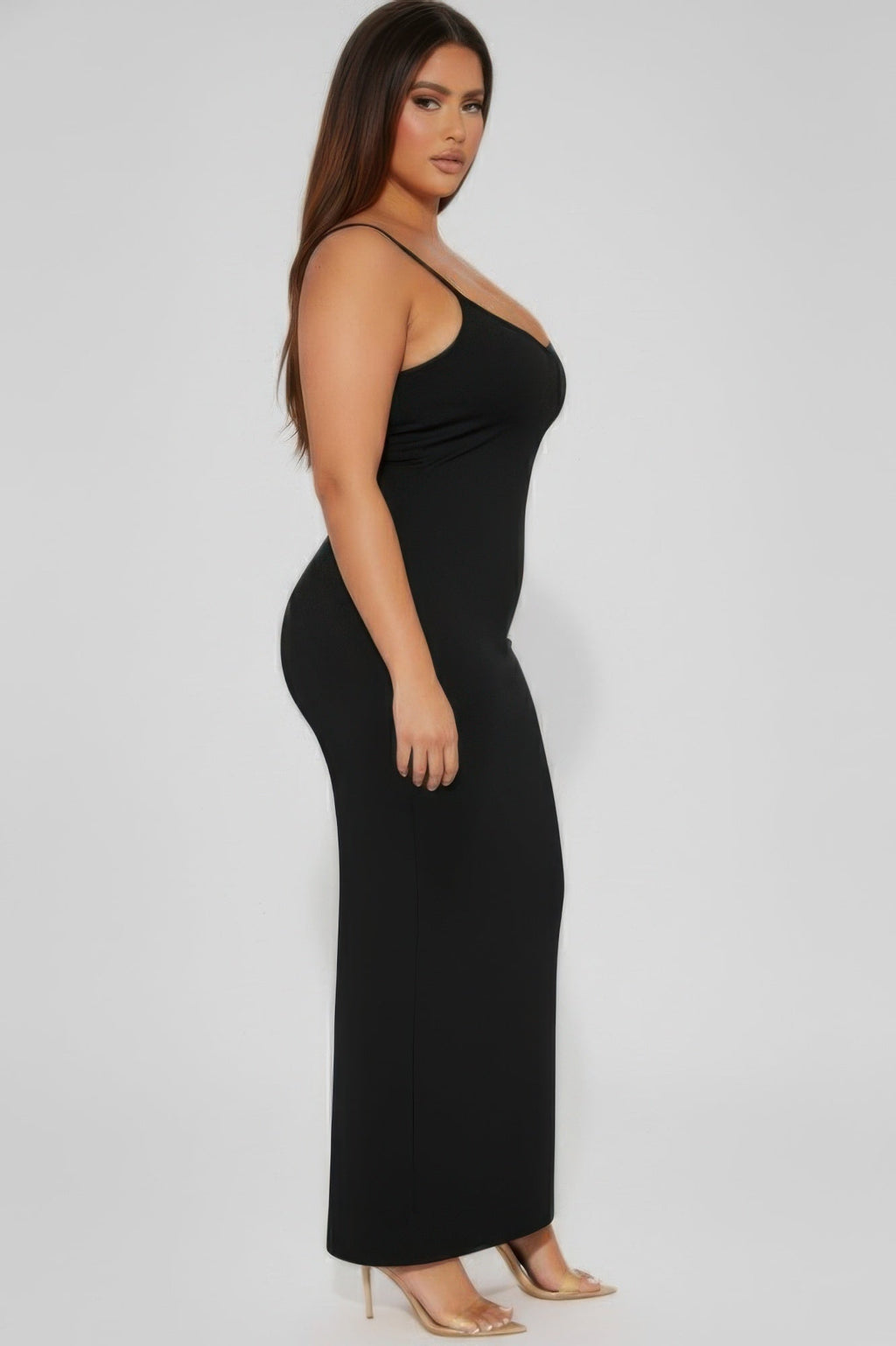 Ribbed Mermaaid Hem Cami Dress