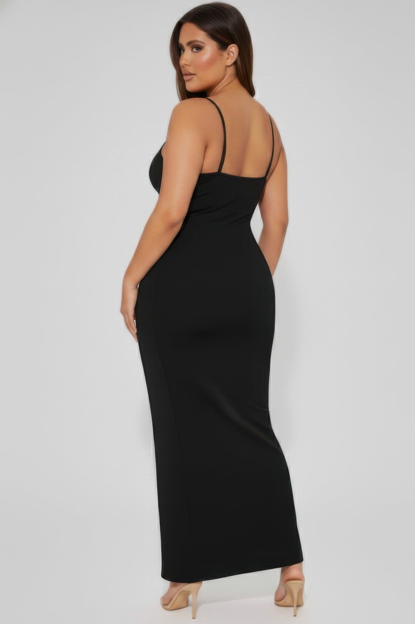 Ribbed Mermaaid Hem Cami Dress