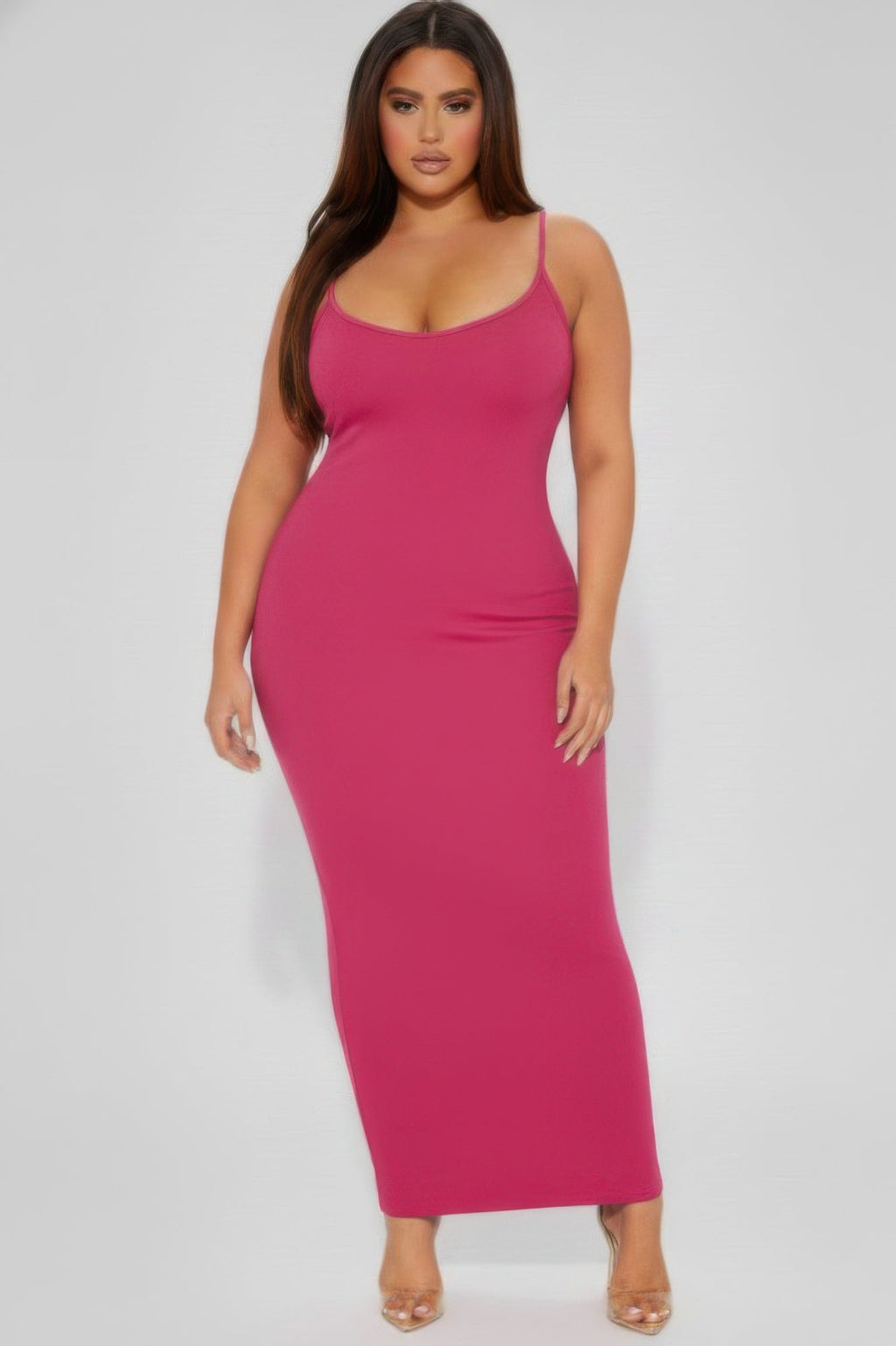 Ribbed Mermaaid Hem Cami Dress