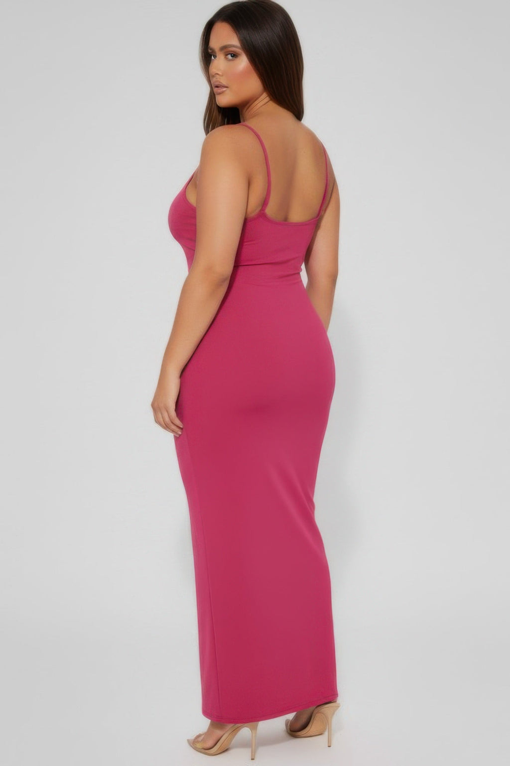 Ribbed Mermaaid Hem Cami Dress