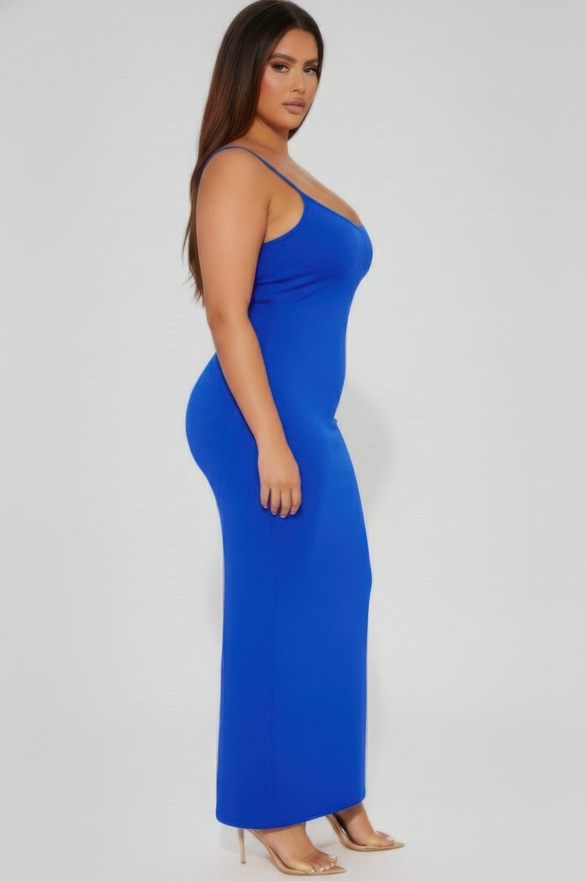 Ribbed Mermaaid Hem Cami Dress