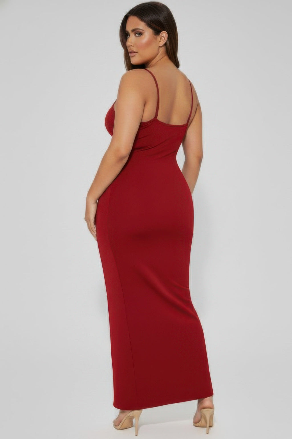 Ribbed Mermaaid Hem Cami Dress