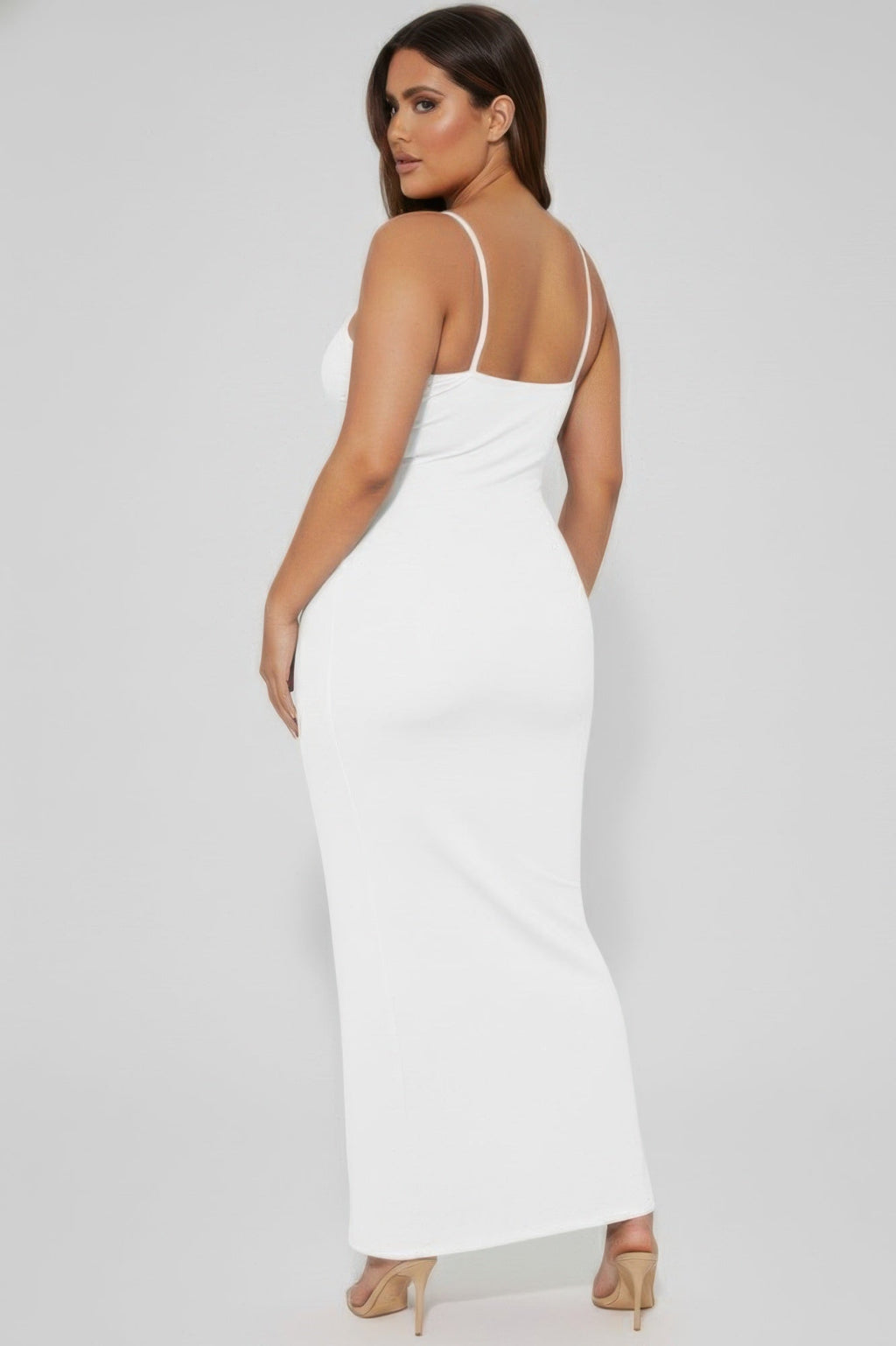 Ribbed Mermaaid Hem Cami Dress