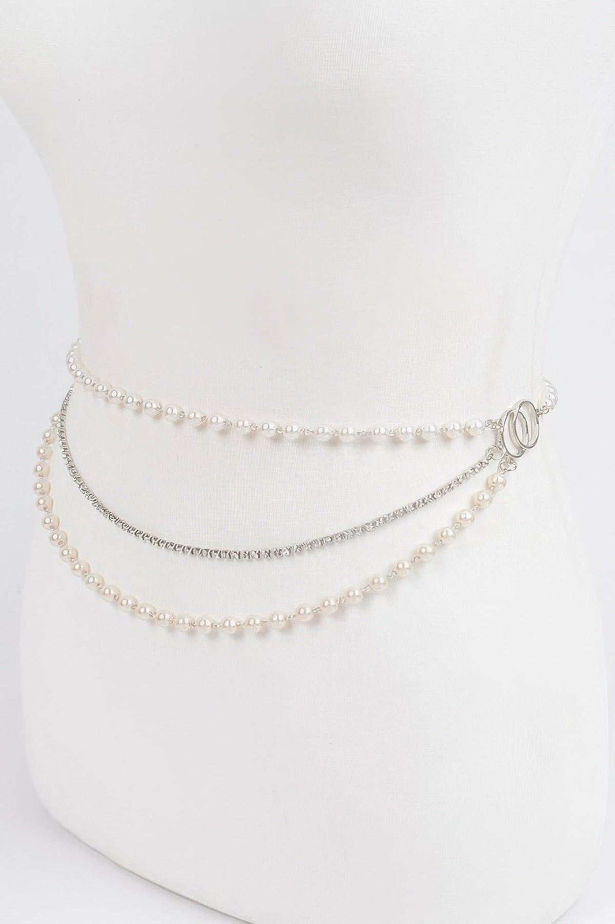 Pearl Layered Chain Belt