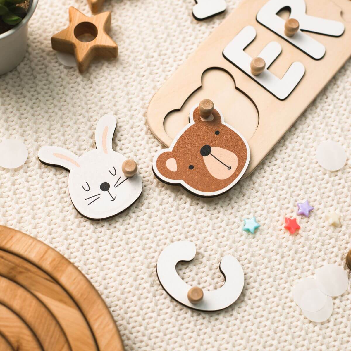 Name Puzzle with Pegs